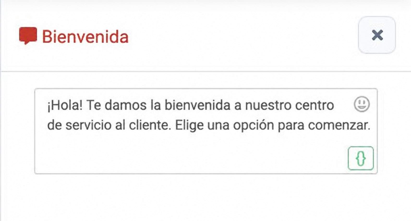 Captura de configuración del widget en Chatbot Designer
