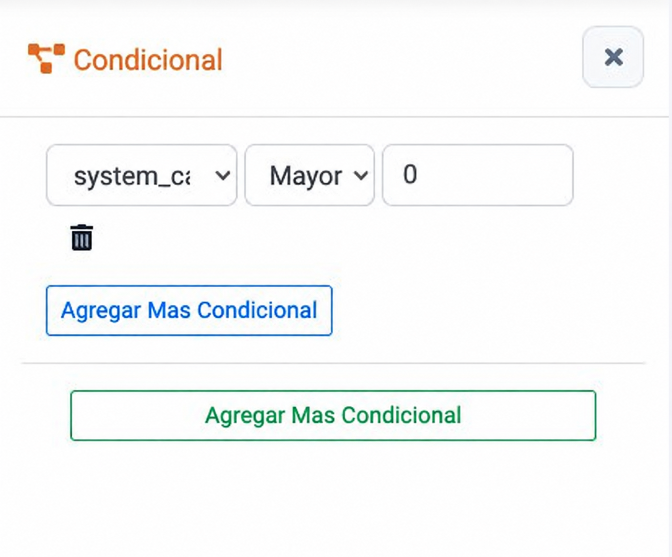 Captura de configuración del widget en Chatbot Designer
