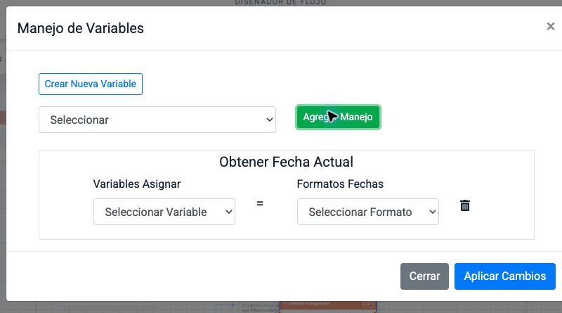 Captura de configuración del widget en Chatbot Designer