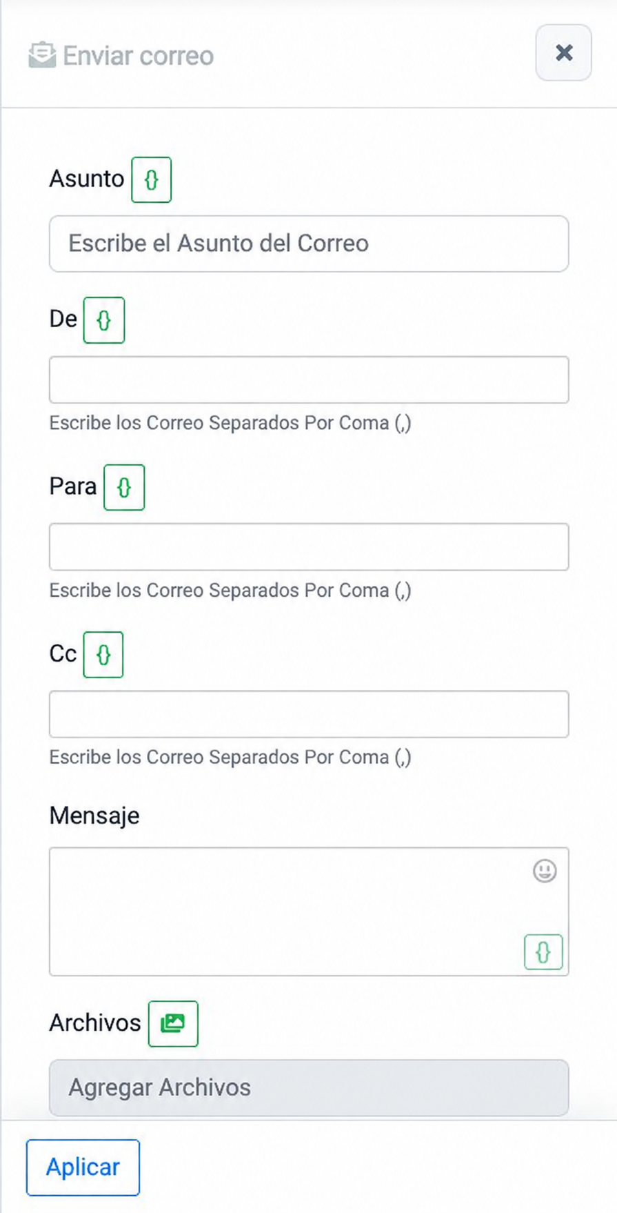 Captura de configuración del widget en Chatbot Designer
